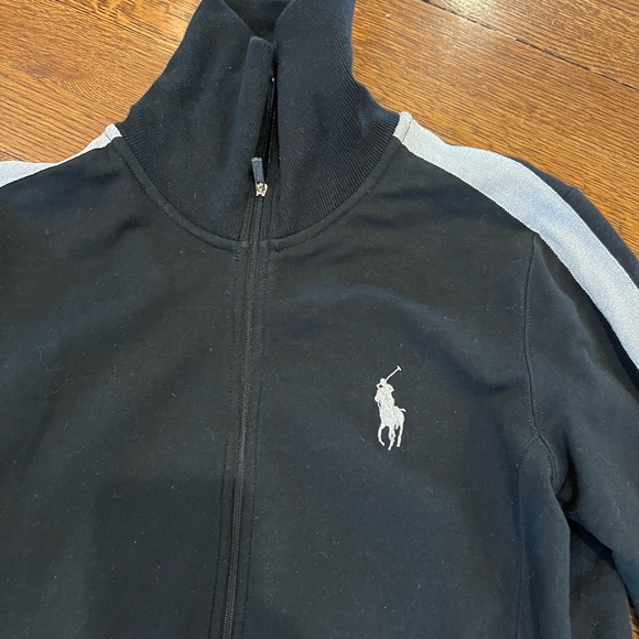 Ralph Lauren Glitter Stripe Zip Sweater - Picture 2 of 7